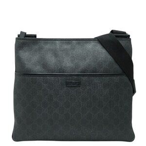 Gucci GG Supreme Crossbody Shoulder Bag Black